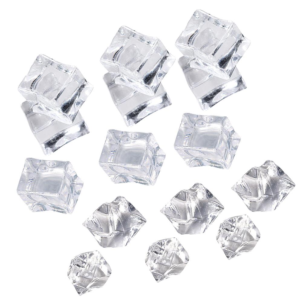 Buy 20pcs Fake Ice Cubes Reusable Artificial Clear ABS Cubes Whisky