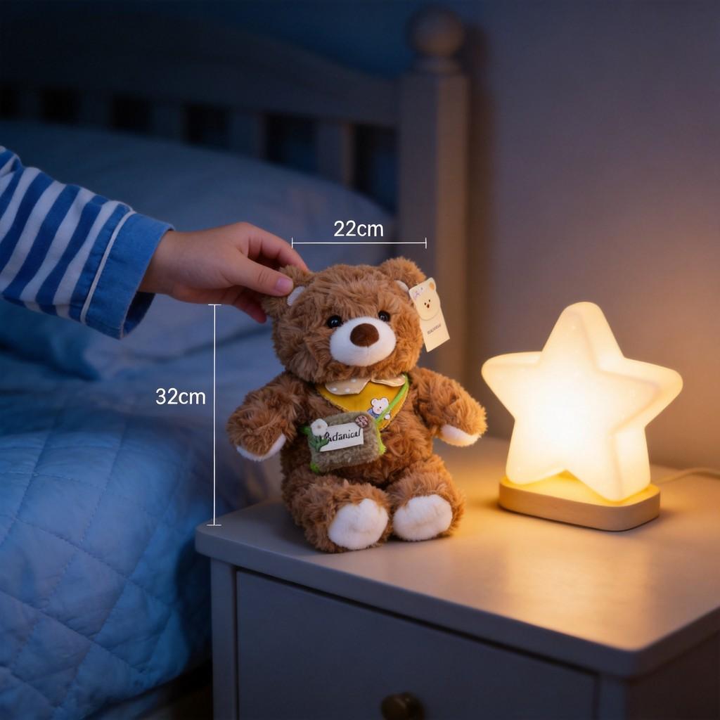 Plüschbär Cartoon Spielzeug mit PP-Baumwollfüllung für Kinder Schlafhilfe Geschenk