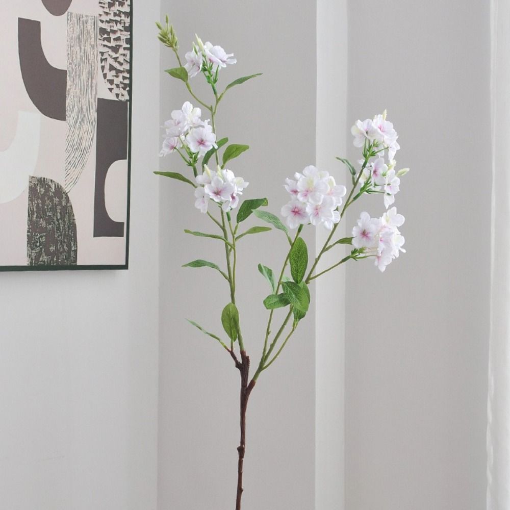 Soft Texture Artificial Blue Snowflake 87CM Length Fake Flower Branches  Party Decor