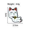 Cartoon Anime Lucky Cat Brooch - Cute Japanese Character Lapel Pin Accessory