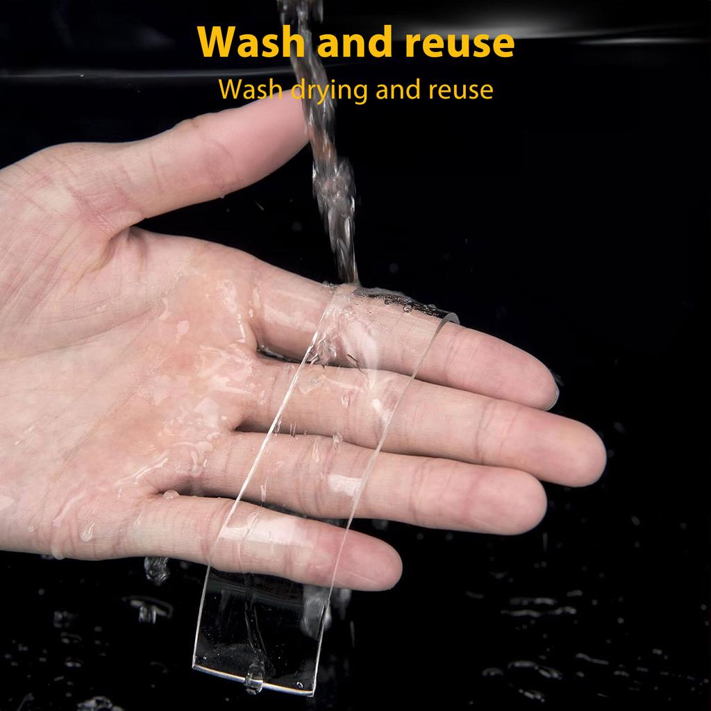 Nano Tape Double Sided Tape Transparent Reusable Waterproof Adhesive Strong Tapes Cleanable Kitchen Bathroom Supplie