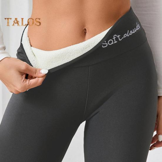 Women Leggings Elastic High Waist Embroidery Letter Print Yoga Pants Sporty Style Skinny Trousers Autumn Winter Bottoming Pants