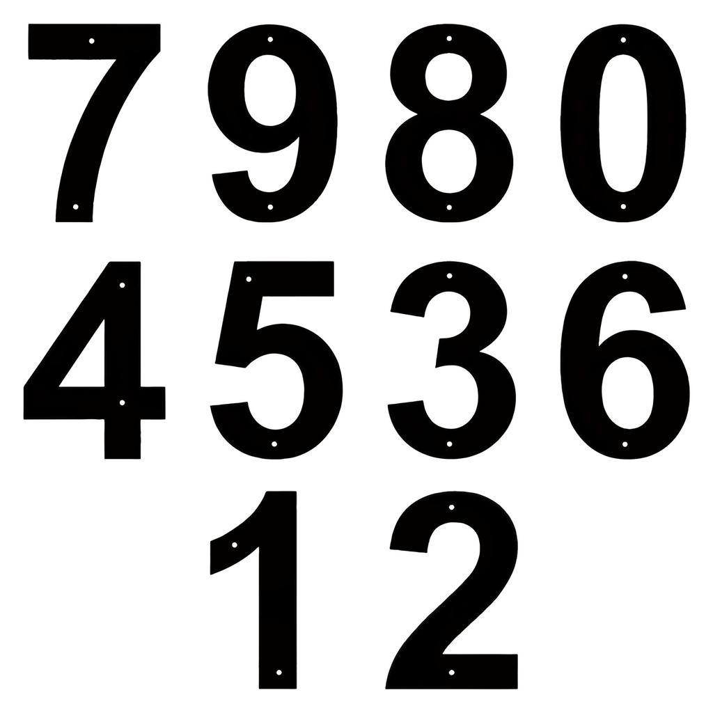 Modern House Address Number Letters, House Number Combinations