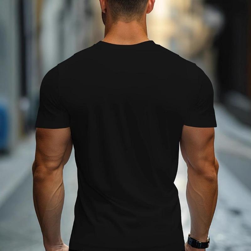 Camiseta cómoda con degradado vibrante: camiseta de manga corta con cuello redondo, suave y transpirable, a la moda para vacaciones de primavera y verano