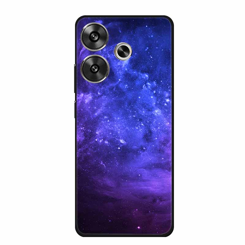 Phone Case For Xiaomi Poco M6 4G Back Cover Case Shockproof Black Silicone Soft Funda For Poco M6 Case PocoM6 M 6 6.79" Coque
