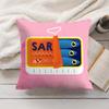 Sardine Cans Art Ins Cushion Cover Silky Short Plush Invisible Zipper Dustproof Sofa Pillow Case For Home Decor