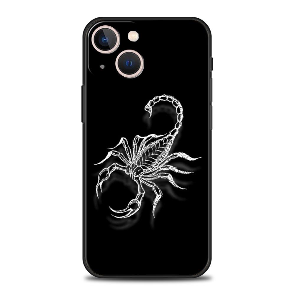

Cartoon Scorpion Phone Case For iPhone 17 16 15 Pro Max 11 12 13 14 7 8 Plus SE 2020 X XR XS Cover Soft Black iPhone 14Pro Max
