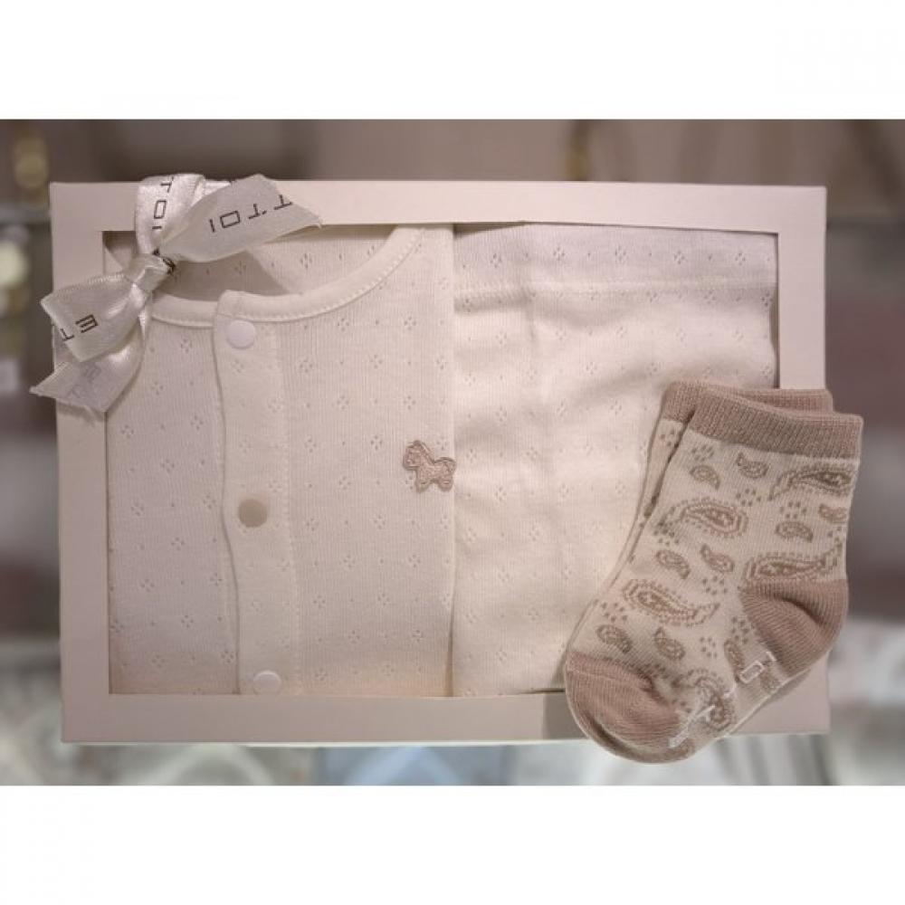 

Ettoi Momo Slim Underwear X Socks Set 07s117610s1 Ivory/100(2Y)