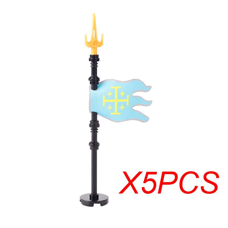 MOC Mittelalter Roter Löwe Schwarzer Adler Burg Soldat Ritter Pferd Reittier Baustein Militärfigur Weste Rüstung Fahne Spielzeug Geschenk