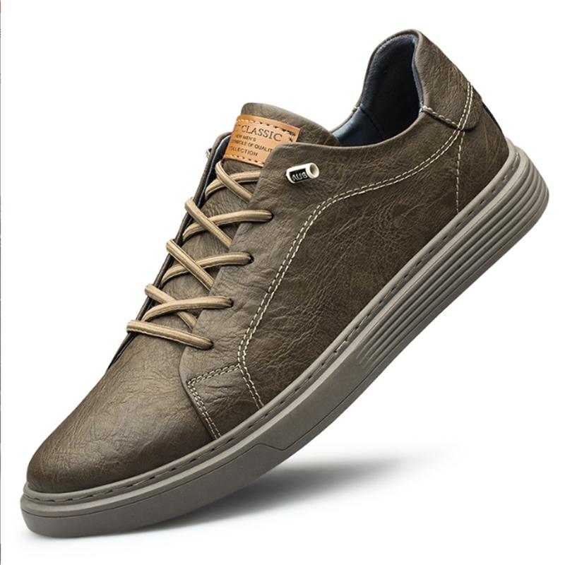 

Italian Brand Black Genuine Leather Oxford Shoes UNISEX Casual Shoes Lace Up Flat Sneakers Luxury Shoes for Men Big Size: 36-47 41 хакі