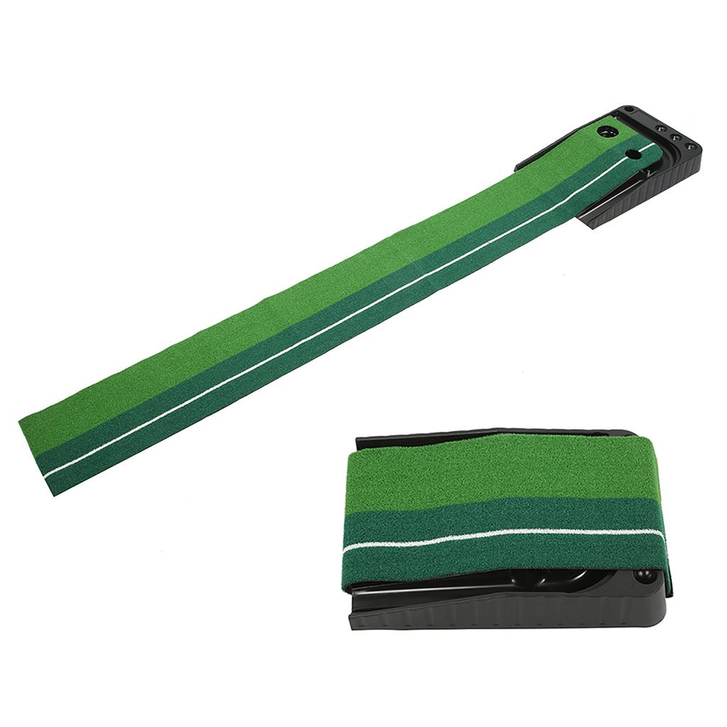Indoor Green Grass Golf Putting Mat Ball Return Golf Practice Mat Training Equipment