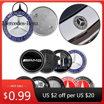 Hete Auto Sticker 57MM Auto ABS Voor Motorkap Embleem Sticker Cover Voor Mercedes Benz AMG A B C D M S R G Klasse W212 W108 W176 W204 C30