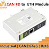 Industrial CAN FD ETH RJ45 bidirectional converter CAN2.0A/2.0B CAN FD TO ETH