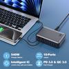540W GaN High Power Multi-Port Fast Charger Multiple Charging Station for Iphone, for MacBook, for Samsung Etc