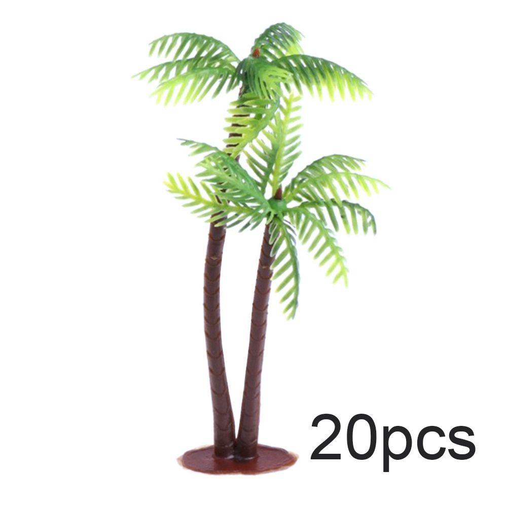 Plastic Bonsai Craft Decoration Fake Artificial Plants Miniature Coconut Palm Tree Micro Landscape