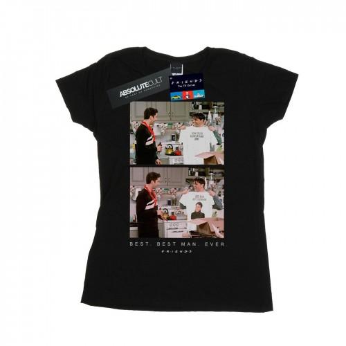 

Friends Womens/Ladies Best Best Man Ever Cotton T-Shirt білий