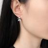 Sweet Flower Stud Earrings Retro Fashion Personality Temperament 100% Match Plated Ear Buckles Niche Dainty Daily Wear Women's Earrings