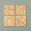 5Pcs/Set Miniatures Dollhouse Floor Sticker Floor Tiles Wallpaper Doll Model Kitchen Bathroom Diy Decoration