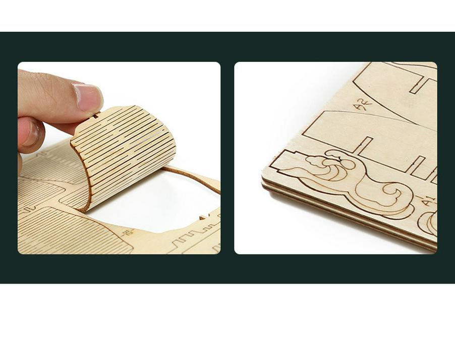 3D Creative Ocean Sailing Ship Puzzle - Educational DIY Toy for Kids