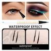 Doppelkopf-Perlglanz-Flüssigkeits-Eyeliner-Stift, schnell trocknender, wasserfester und nicht verschmierender Eyeliner