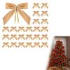 Luxurious Velvety Bowknot Knot Ornament Velvety Holiday Decors For Christmas Tree Holiday Homes Party Decorations