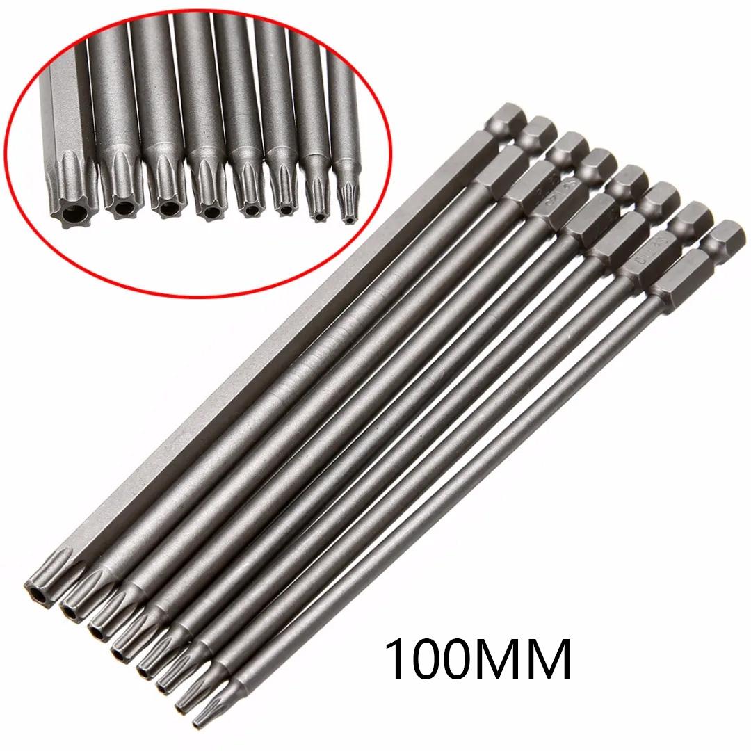 

8PCS Torx Screwdriver Bit Set 1/4 Inch Hex Shank Magnetic T8 T10 T15 T20 T25 T30 T40 for Drill Wrench Repair Tools