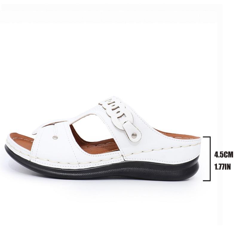 

New women s platform slippers large size fish mouth I-shaped wedge slippers 36