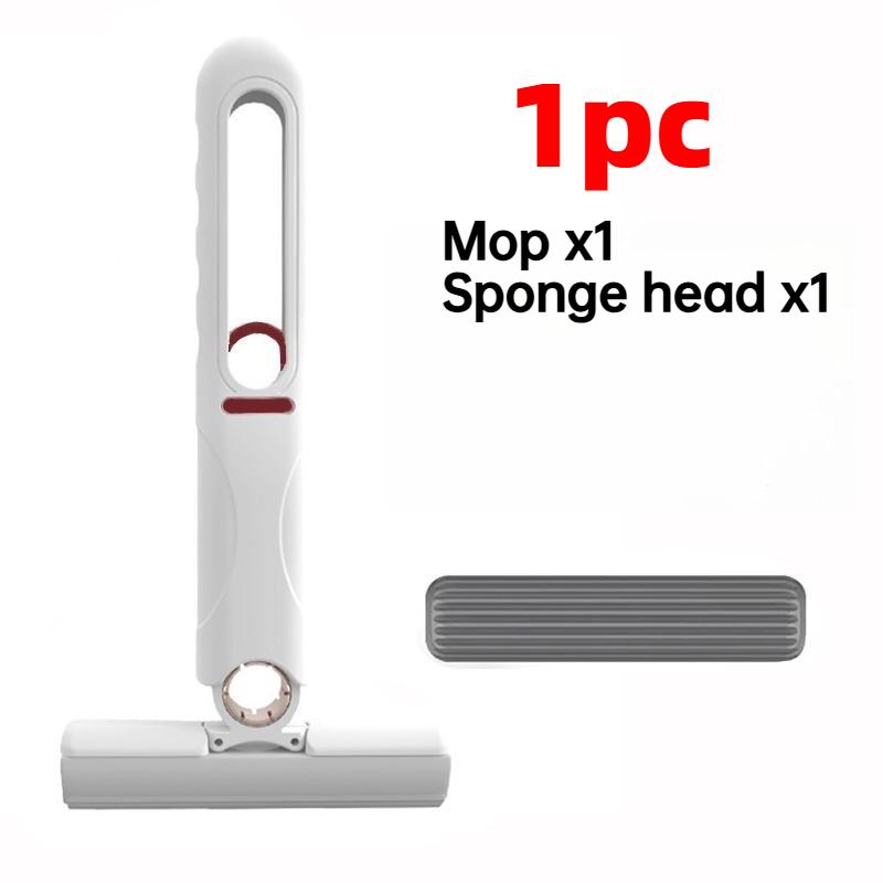 Handheld Mop Multifunctional Small Desktop Mop Handheld Hands-free Washing Sponge Kitchen Hands Free Sponge Absorbs Water Mop