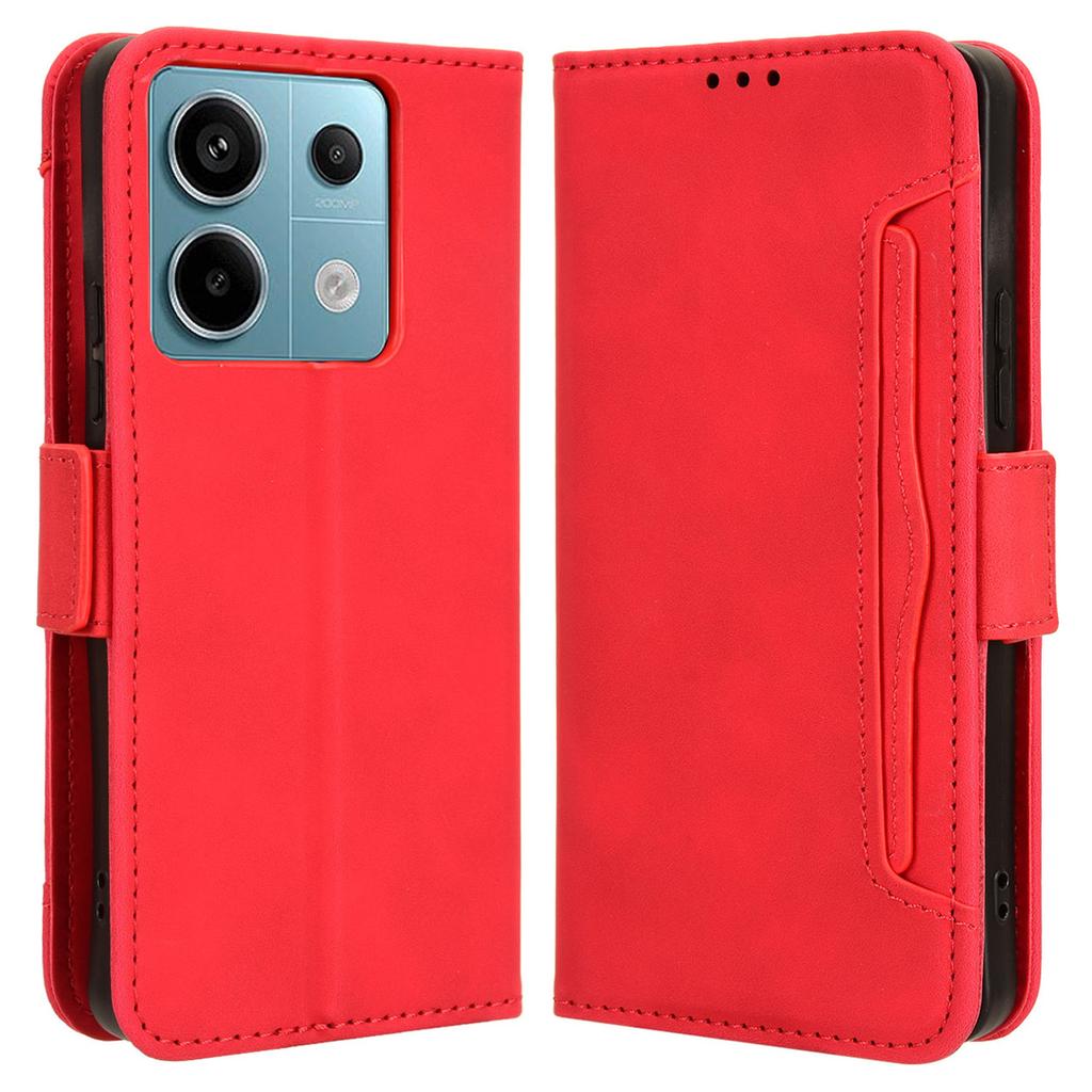 For Xiaomi Redmi Note 13 Pro 5G/Poco X6 5G PU Leather Case Phone Cover with Wallet Stand