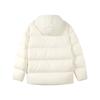 Skechers Windproof Warm Three-Proof Down Jacket Unisex Outerwear Cotton-Candy-White L422U069-0074