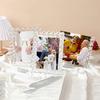 Clear Photo Frame Faux Crystal Standing Photo Frame Desktop Crystal-like Photo Stand