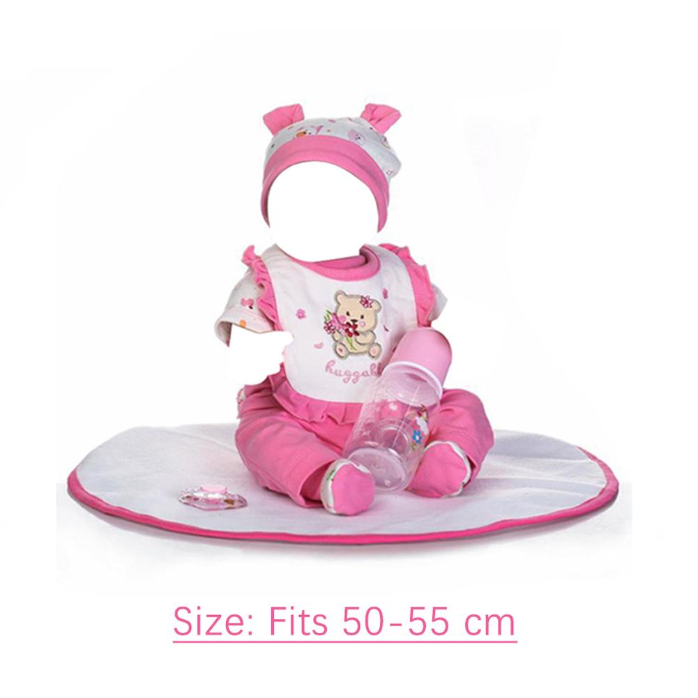 Reborn Gril Baby Doll Clothes Fits 50-55 Cm Baby Accessories Doll Girl Outfit Clothes K2X9