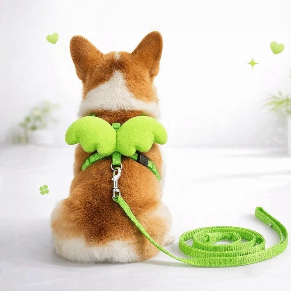 120CM Puppy Leash Collar Green Pet Harness Cute Dog Cat Leashes  For Pet Outdoor Walking