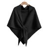 Women Knitted Shawl Wrap Scarf Solid Color Comfortable Cardigan Cape Imitation Cashmere Shoulder Tops Sweater