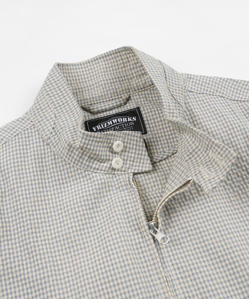 Frizmworks Check Buddy Harrington Jacket _ Sky Blue
