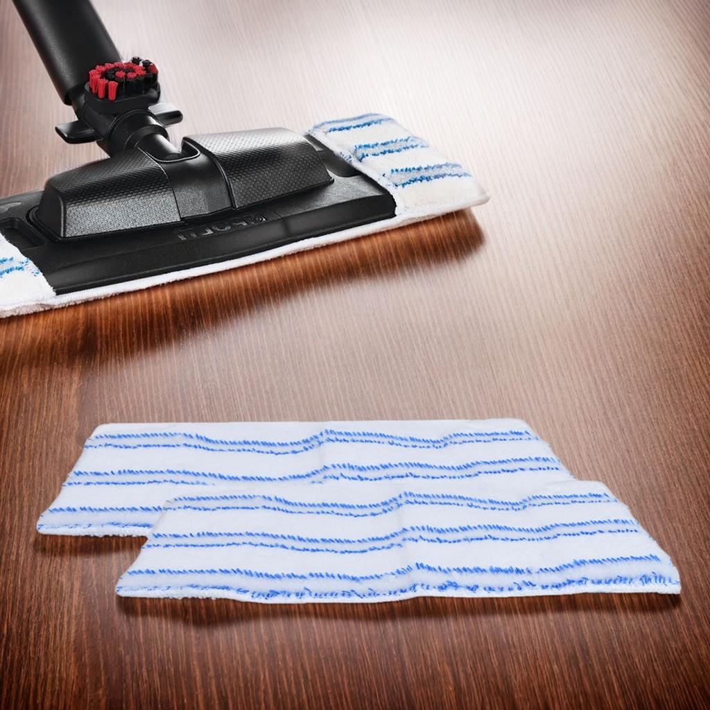 Replacement Cleaning Pads 2PCS for Vaporflexi Brush with Microfiber Mop Cloths Compatible with For Eco Pro 3.0