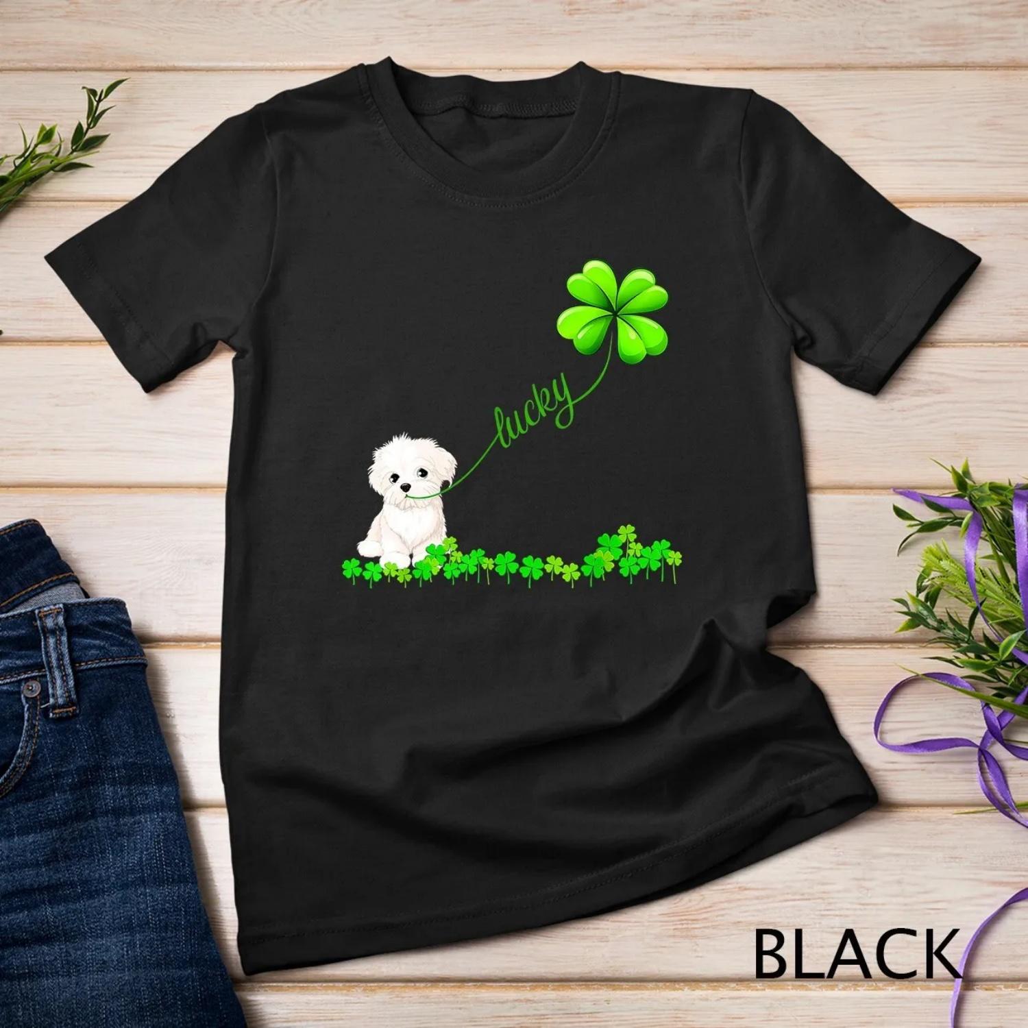 

Irish Lucky with maltese T shirt lover Dog S