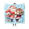 Tuniu Santa Claus Print Blanket for Sofa Bed Room Warm Cozy Christmas Gift Idea