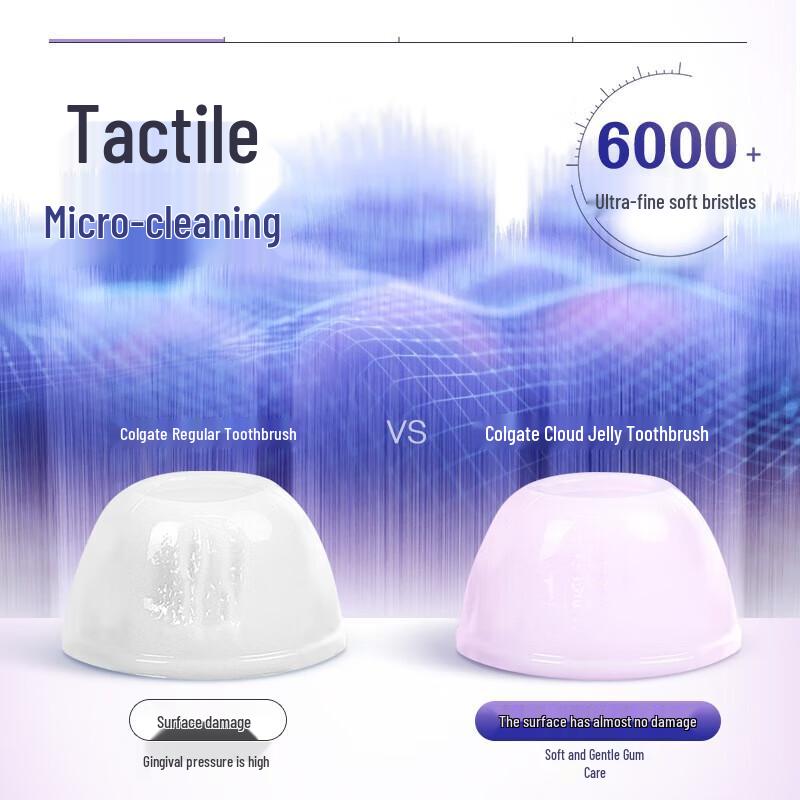 Colgate Cloud Sense Jelly Adult Soft Bristle Toothbrush - Double Pack