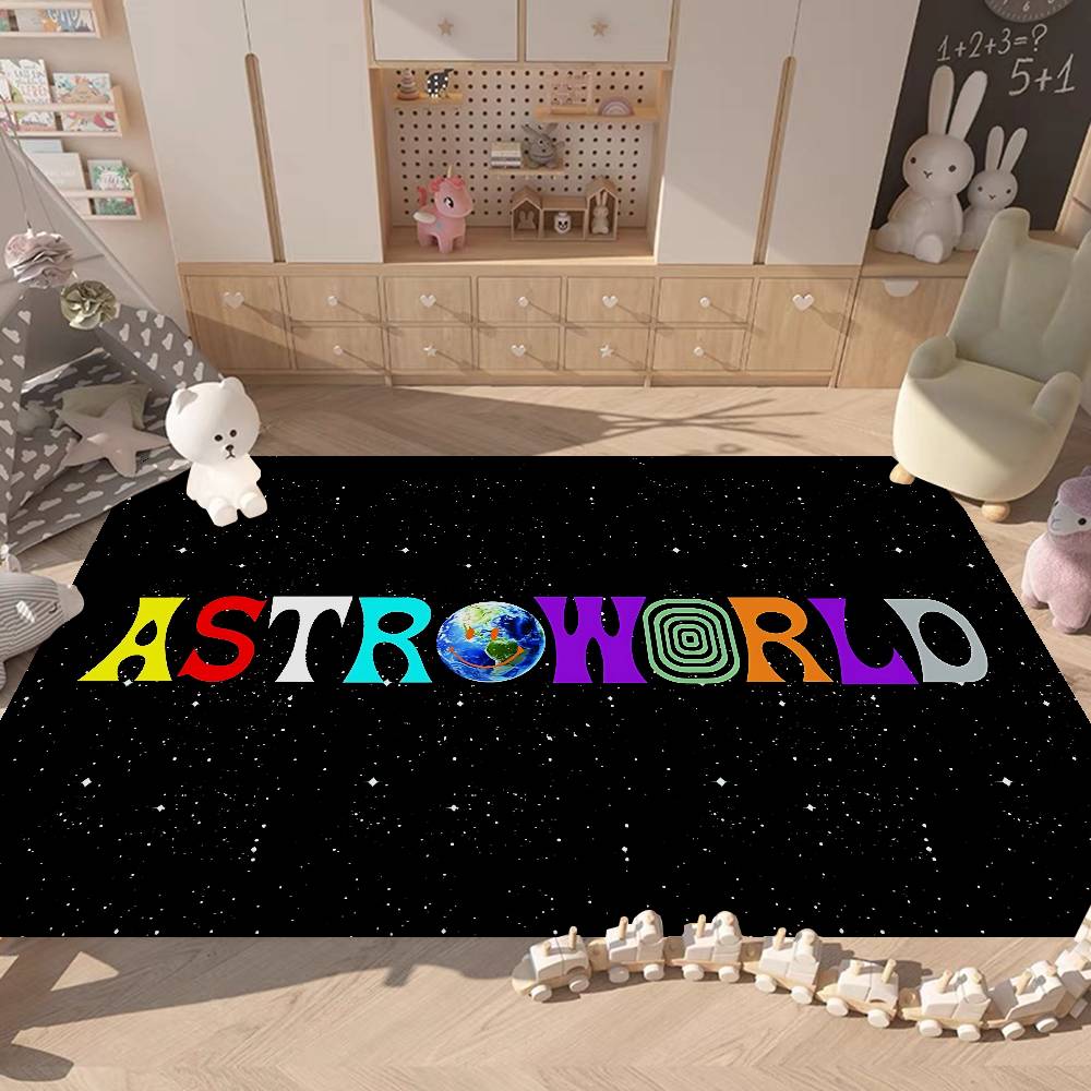 T-Travis S-Scott Astroworld Floor Mat Cheaper Anti-slip Modern Living Room Balcony Printed Bedside Mats