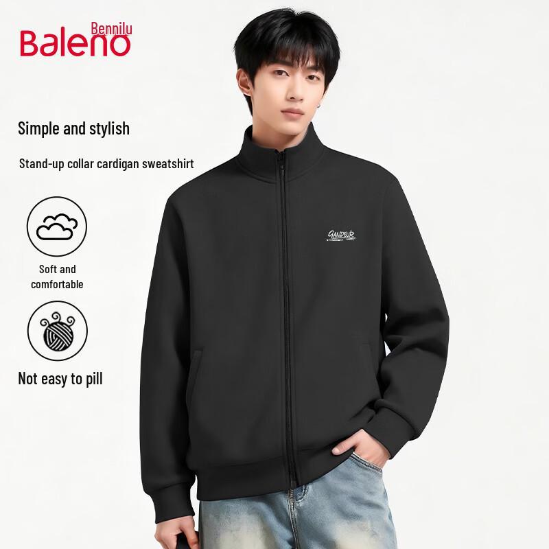 Baleno Men's 2026 Spring Stand Collar Knit Cardigan