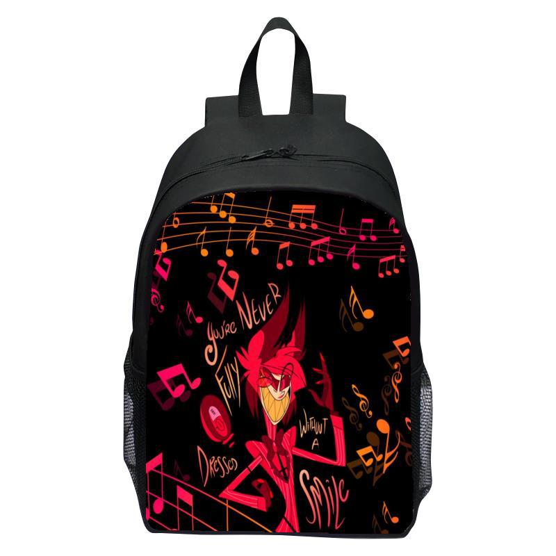 Neuer Bestseller Hell Inn Hazbin Hotel Rucksack Fußball Comic Rucksack Jungen und Mädchen Laptop Rucksack Schüler Rucksack