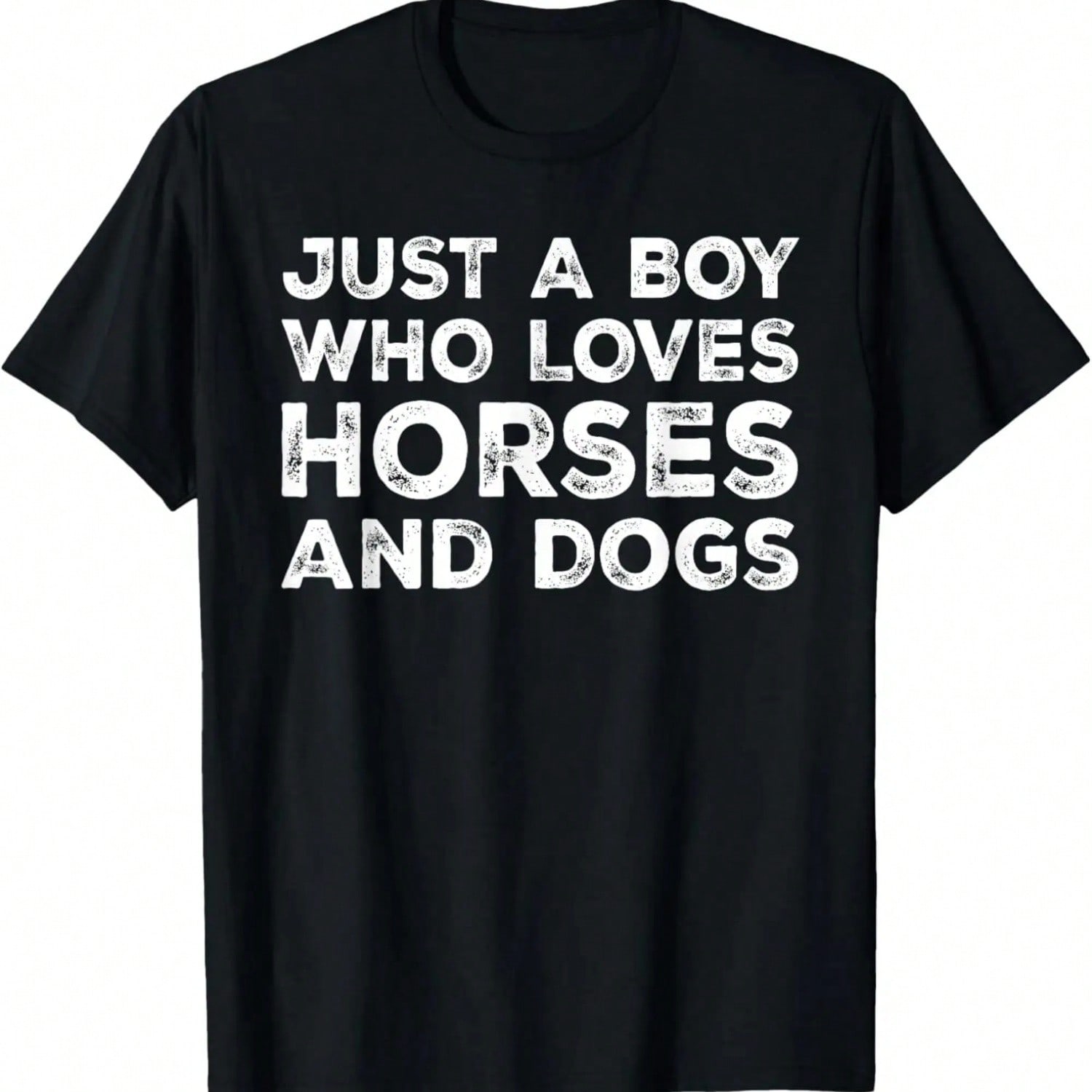 Just A  Who Loves Horses And Dogs, Horse And Dog Lovers T-Shirt S разноцветный