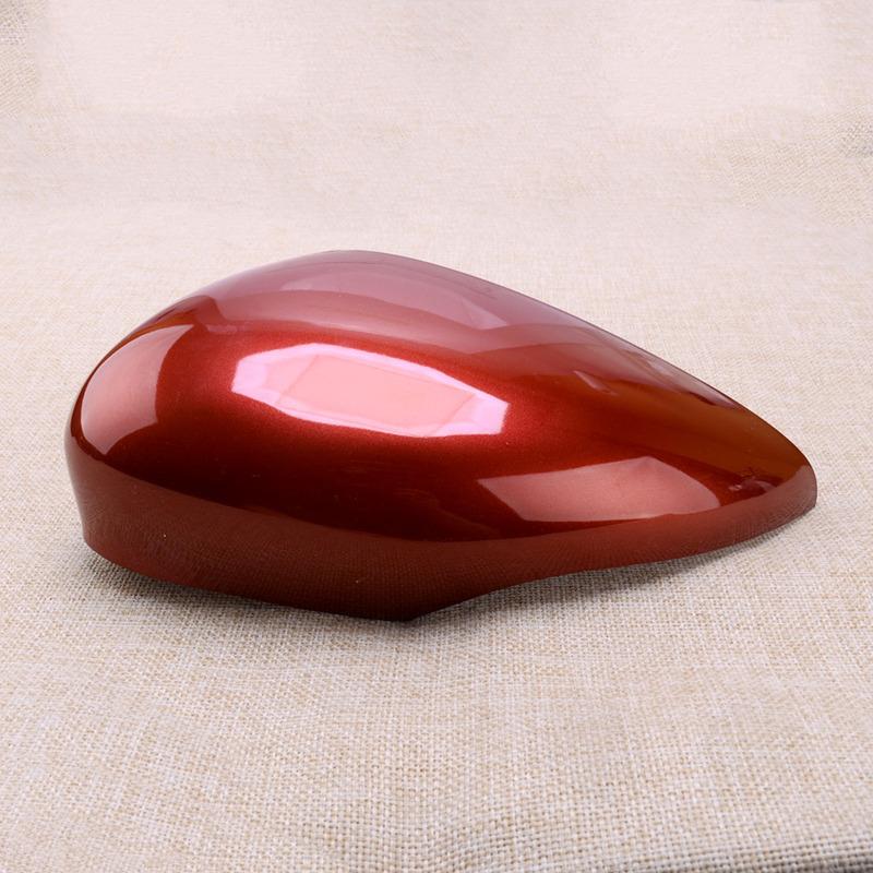 Car Front Left Side Door Rearview Wing Mirror Cover Cap Casing ABS Fit for Ford Fiesta MK7 2008-2017 Hot Magenta Red