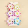 Frangipani Flower Hair Clip for Women, Colorful Beach Accessory, Updo Shark Hairpin, In Stock