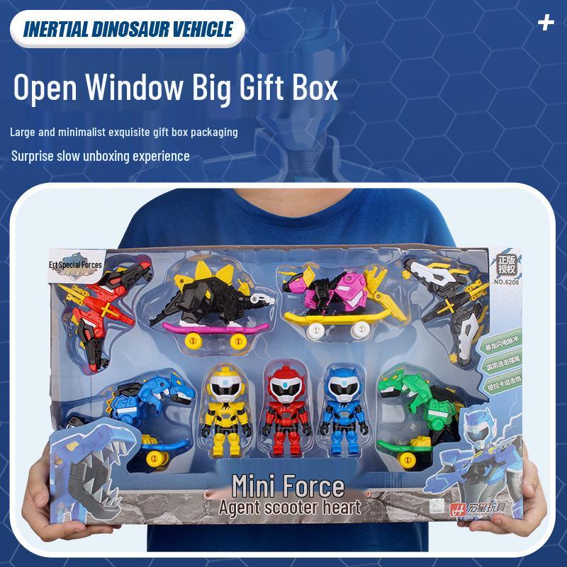 Mini Force Super Dinosaur Mecha Robot Scooter Toy for Kids