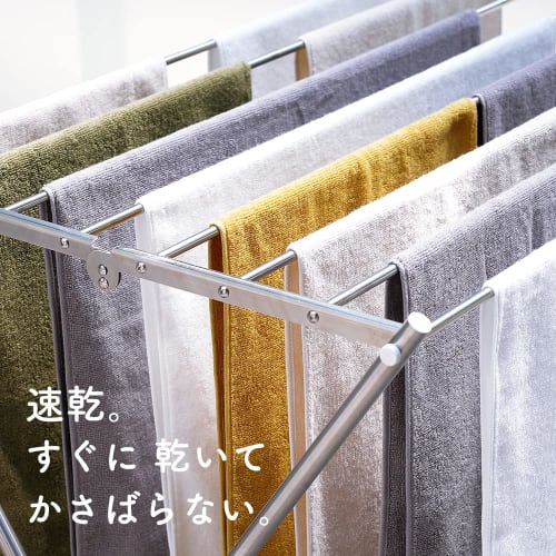 Towel Factory Lab Thin, Quick-Drying Face Towels, 5-Piece Set, Daily Noir Black, 100% Cotton, Absorbent, Affordable Towels, 001, Approx. 34 X 80cm