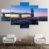 5 pezzi Paesaggio Faro Ponte Paesaggio marino Pietra Pittura su tela Poster e stampe Immagini murali Cuadros Home Decor Senza cornice