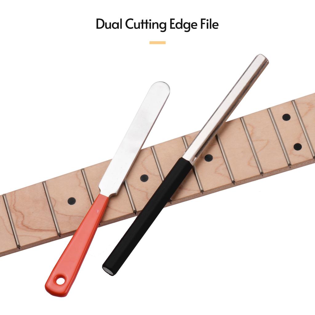 Stainless Steel Guitar Fret Crowning File Set Tool Luthier Repairing Tools for Guitar Bass Ukulele Mandolin Banjo