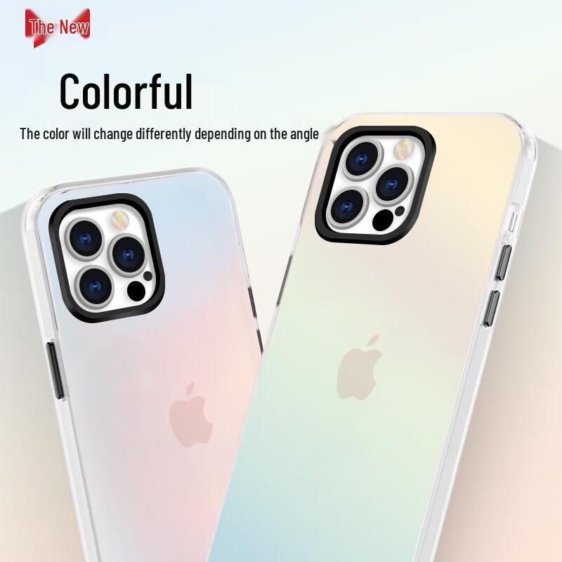 Baozou Frosted Laser Gradient iPhone Case